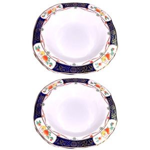 VTG ALFRED MEAKIN 1930 Art Nouveau Harmony Solway Table Set of 2 desert bowls